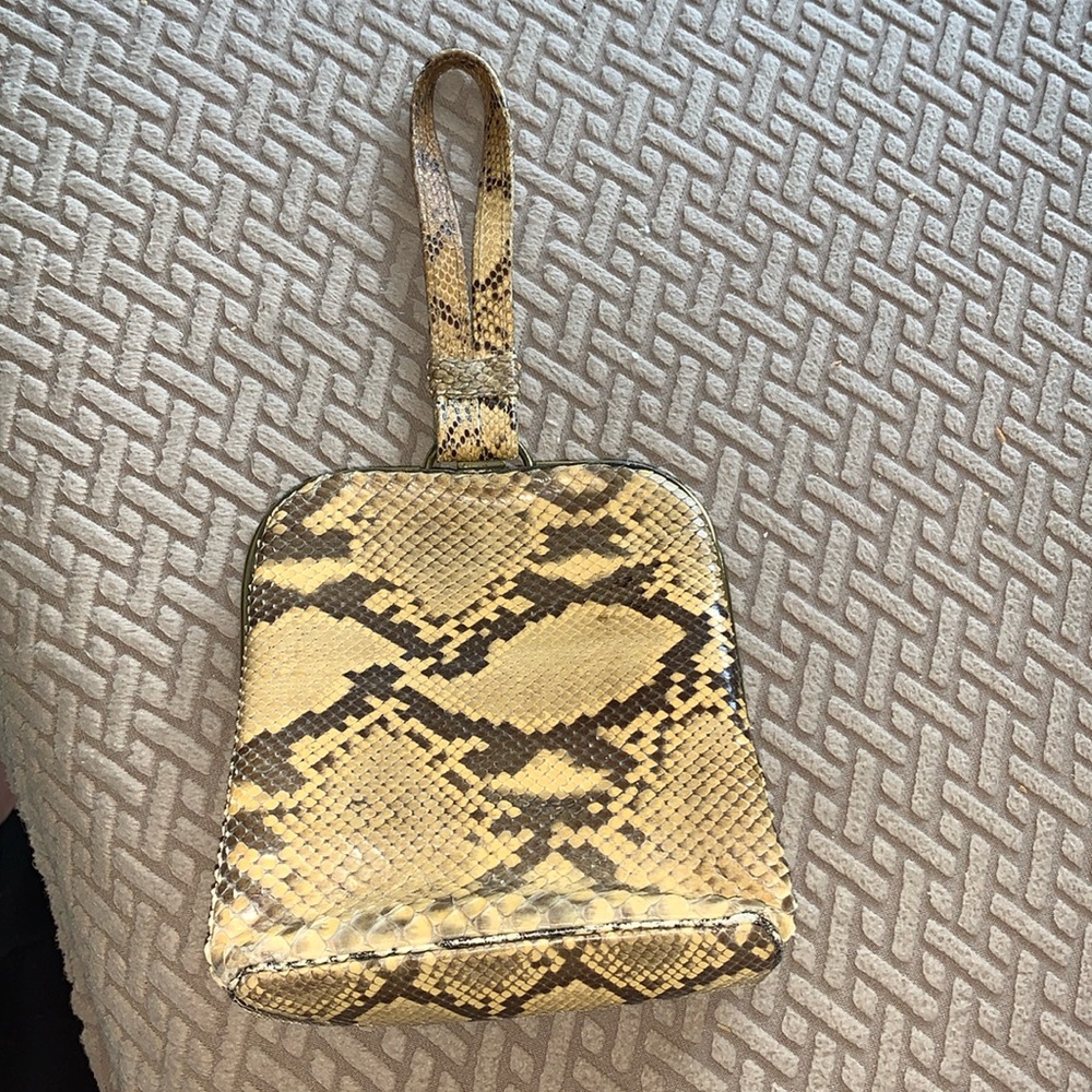 Vintage Python Evening Wristlet